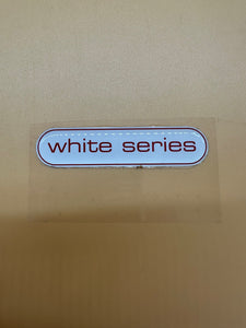 smart 451 Schriftzug Spiegeldreieck / Badge  "white series" Neu und OVP