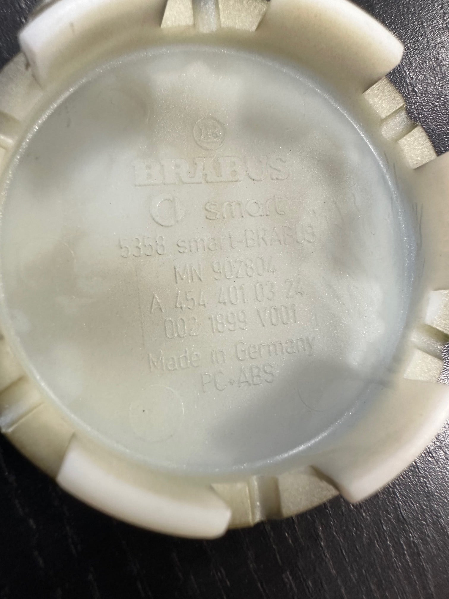 Brabus Smart 450/451/452/454 Satz Nabendeckel -Metall Gold 