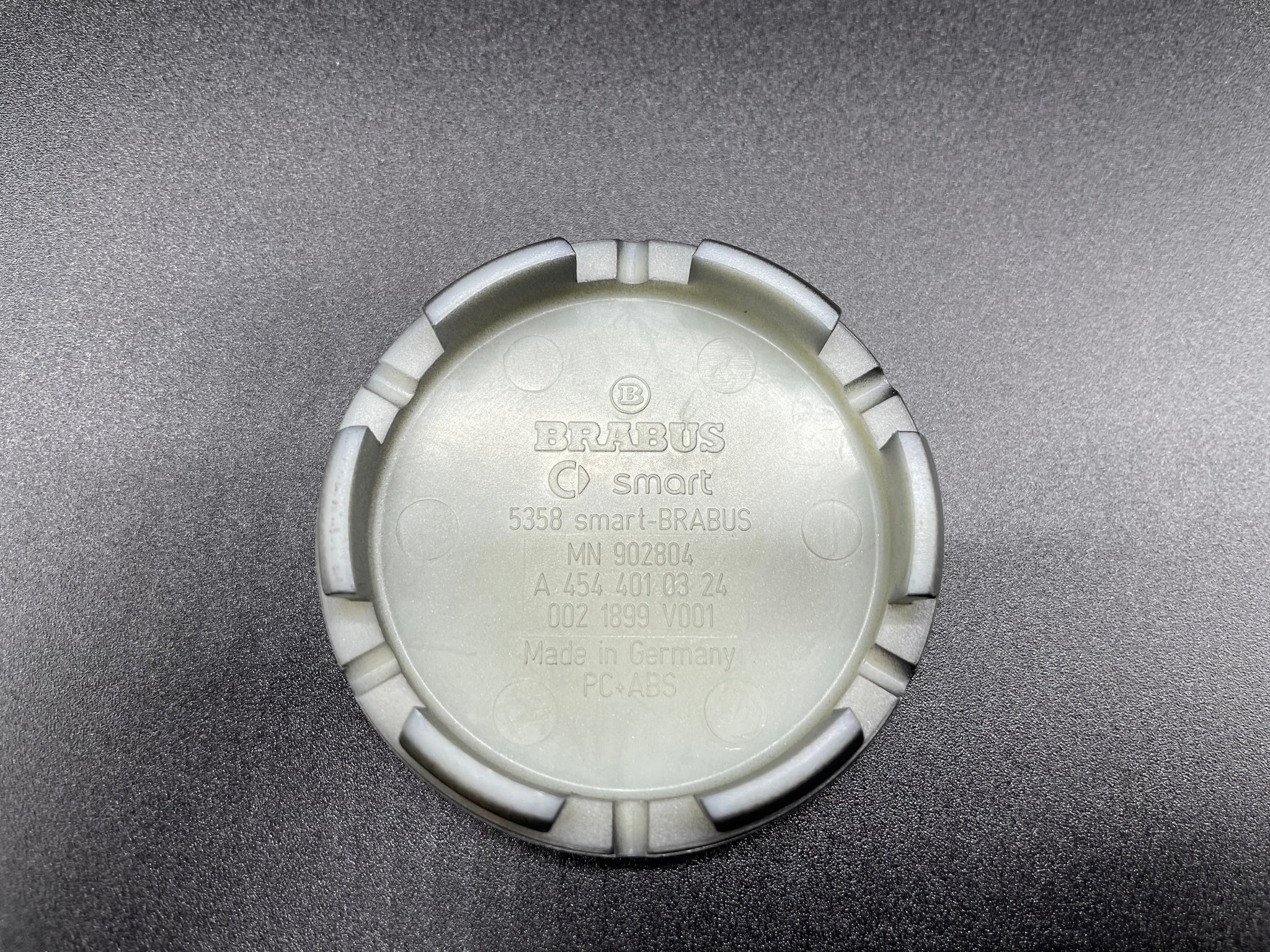 Brabus Smart 450/451/452/454 Nabendeckel -Metall Grey Matt 